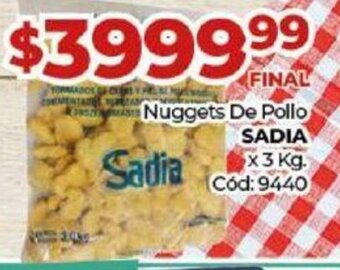 Diarco Nuggets de Pollo Sadia 3kg oferta