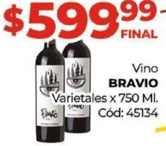 Diarco Vino Bravio 750ml oferta