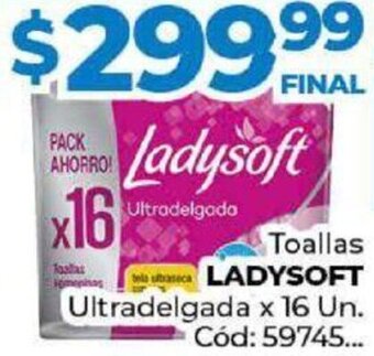 Diarco Toallas ladysoft 16un oferta