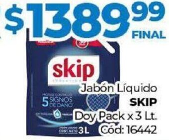 Diarco Jabón Líquido Skip 3L oferta