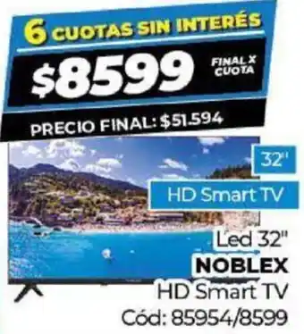 Diarco Noblex HD Smart TV Led 32" oferta