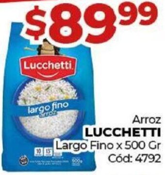 Diarco Arroz Lucchetti Largo Fino 500g oferta