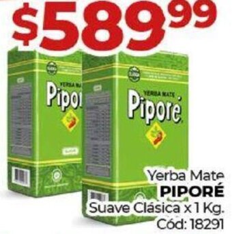 Diarco Yerba Mate Piporé Suave Clásica 1kg oferta