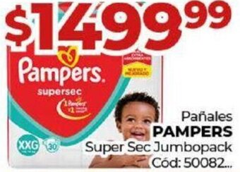Diarco Pañales Pampers Super Sec Jumbopack oferta