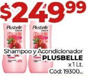 Diarco Shampoo y Acondicionador Plusbelle 1L oferta
