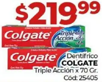 Diarco Dentifrico Colgate Triple Acción 70g oferta