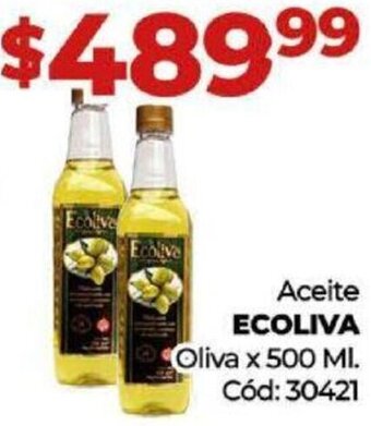 Diarco Aceite Ecoliva Oliva 500ml oferta
