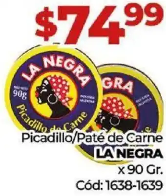 Diarco Picadillo/Paté de Carne La Negra 90g oferta