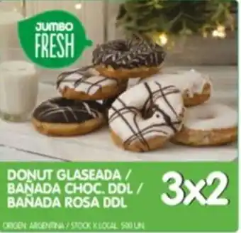Donut Glaseada / Bañada Choc. Ddl / Bañada Rosa Ddl