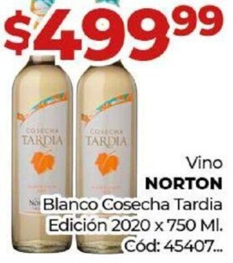 Diarco Vino Norton Blanco Cosecha Tardia Edición 2020 x 750ml oferta