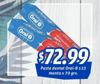 Gomez Pardo Oral-B 123 Pasta dental menta x 70 grs. oferta