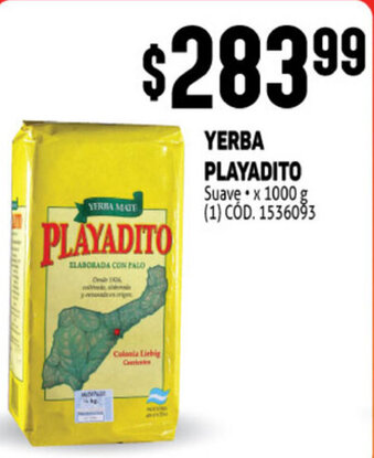 Makro Yerba Playadito Suave x 1000g oferta