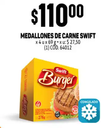 Makro Swift Medallones De Carne x 4 u x 69 g oferta