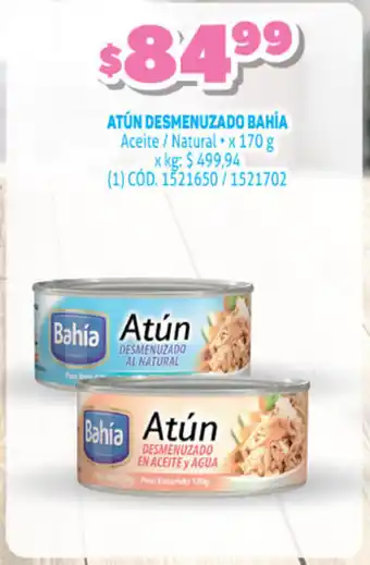 Makro Atún Desmenuzado Bahía Aceite / Natural x 170 g oferta