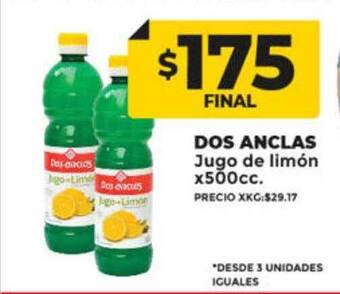 Supermayorista Vital Dos anclas jugo de limón oferta