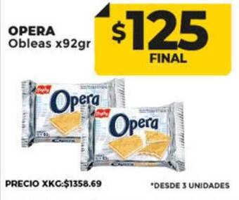 Supermayorista Vital Opera obleas oferta