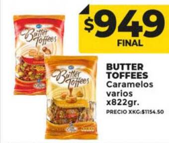 Supermayorista Vital Butter toffees caramelos varios oferta