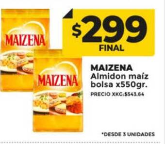 Supermayorista Vital Maizena almidon maíz bolsa oferta