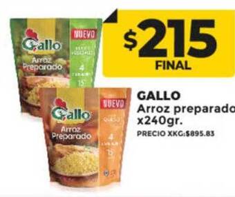 Supermayorista Vital Gallo arroz preparado oferta