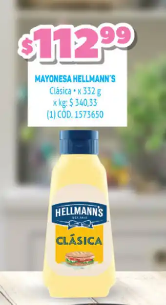 Makro Hellmann's Mayonesa Clásica x 332 g oferta