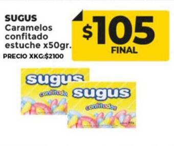 Supermayorista Vital Sugus caramelos confitados estuche oferta