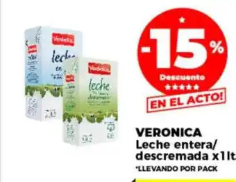 Supermayorista Vital Veronica leche entera descremada oferta
