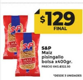 Supermayorista Vital S&p maiz pisingallo bolsa oferta