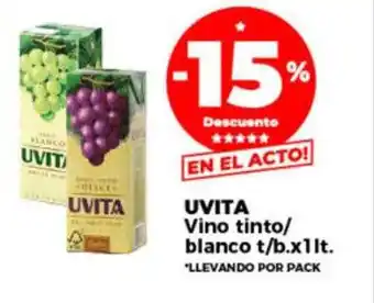 Supermayorista Vital Uvita vino tinto blanco t b oferta