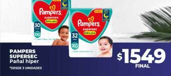 Supermayorista Vital Pampers supersec pañal hiper oferta