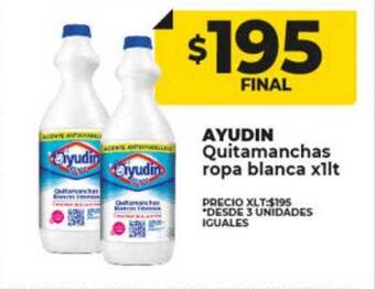 Supermayorista Vital Ayudin quitamanchas ropa blanca oferta