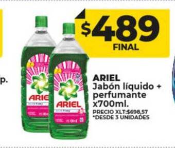 Supermayorista Vital Ariel jabón líquido perfumante oferta