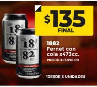 Supermayorista Vital 1882 fernet con cola oferta