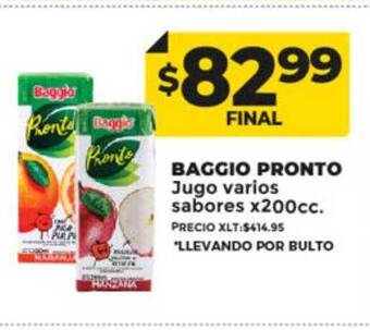 Supermayorista Vital Baggio pronto jugo varios sabores oferta