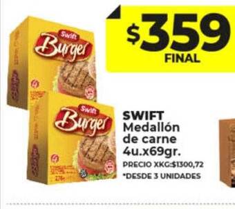 Supermayorista Vital Swift medallón de carne oferta