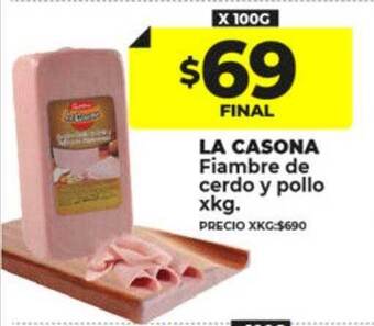 Supermayorista Vital La casona fiambre de cerdo y pollo oferta