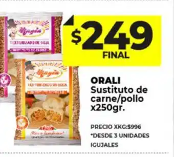 Supermayorista Vital Orali sustituto de carne pollo oferta