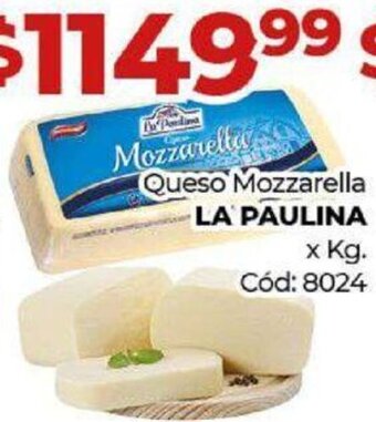 Diarco Queso Mozzarella La Paulina oferta