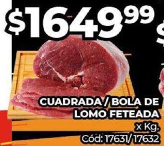 Diarco Cuadrada/Bola de Lomo Feteada oferta