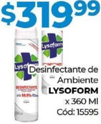 Diarco Desinfectante de Ambiente Lysoform 360ml oferta