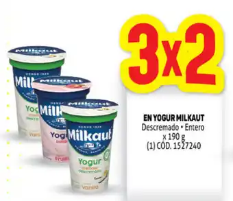 Makro Milkaut En Yogur Descremado, Entero x 190 g oferta