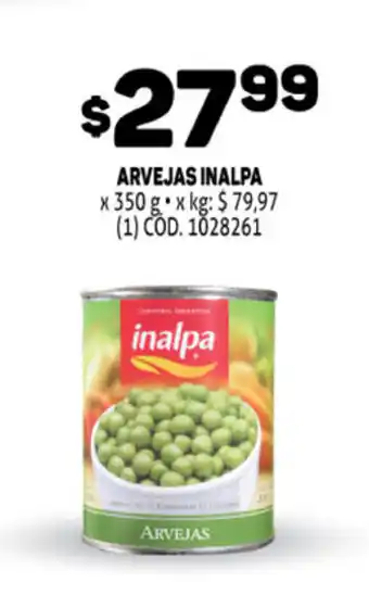 Makro Inalpa Arvejas x 350 g oferta