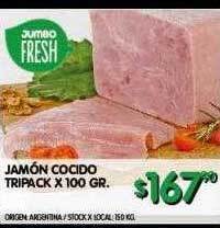 Jumbo Jamón cocido tripack oferta