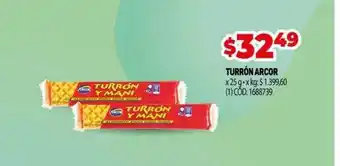 Makro Turrón arcor oferta