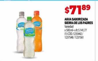 Makro Agua saborizada sierra de los padres oferta