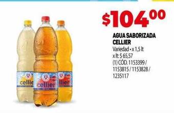 Makro Agua saborizada cellier oferta