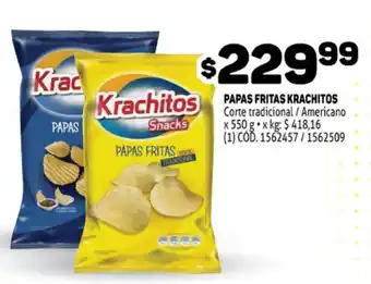 Makro Krachitos Papas Fritas Corte tradicional / Americano x 550 g oferta