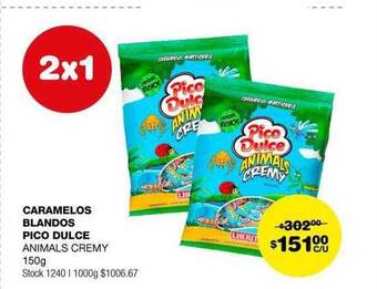 Atomo Conviene Caramelos blandos pico dulce oferta