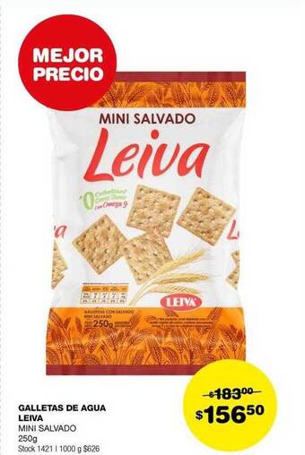 Atomo Conviene Galletas de agua leiva oferta