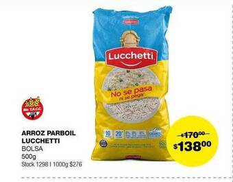 Atomo Conviene Arroz parboil lucchetti oferta