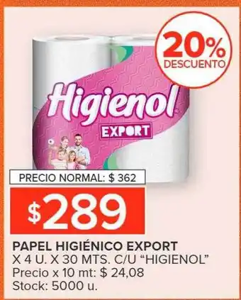 Carrefour Market Papel higiénico export oferta